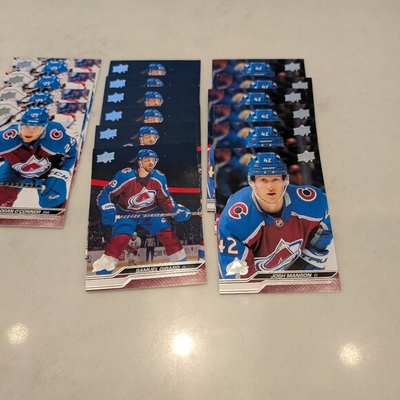 2023-24 Upper Deck Series 2 Hockey Cards Colorado Avalanche - Picture 2 of 3